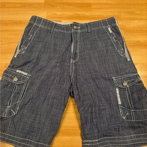 Men's Buckle Black‎ Cargo Shorts